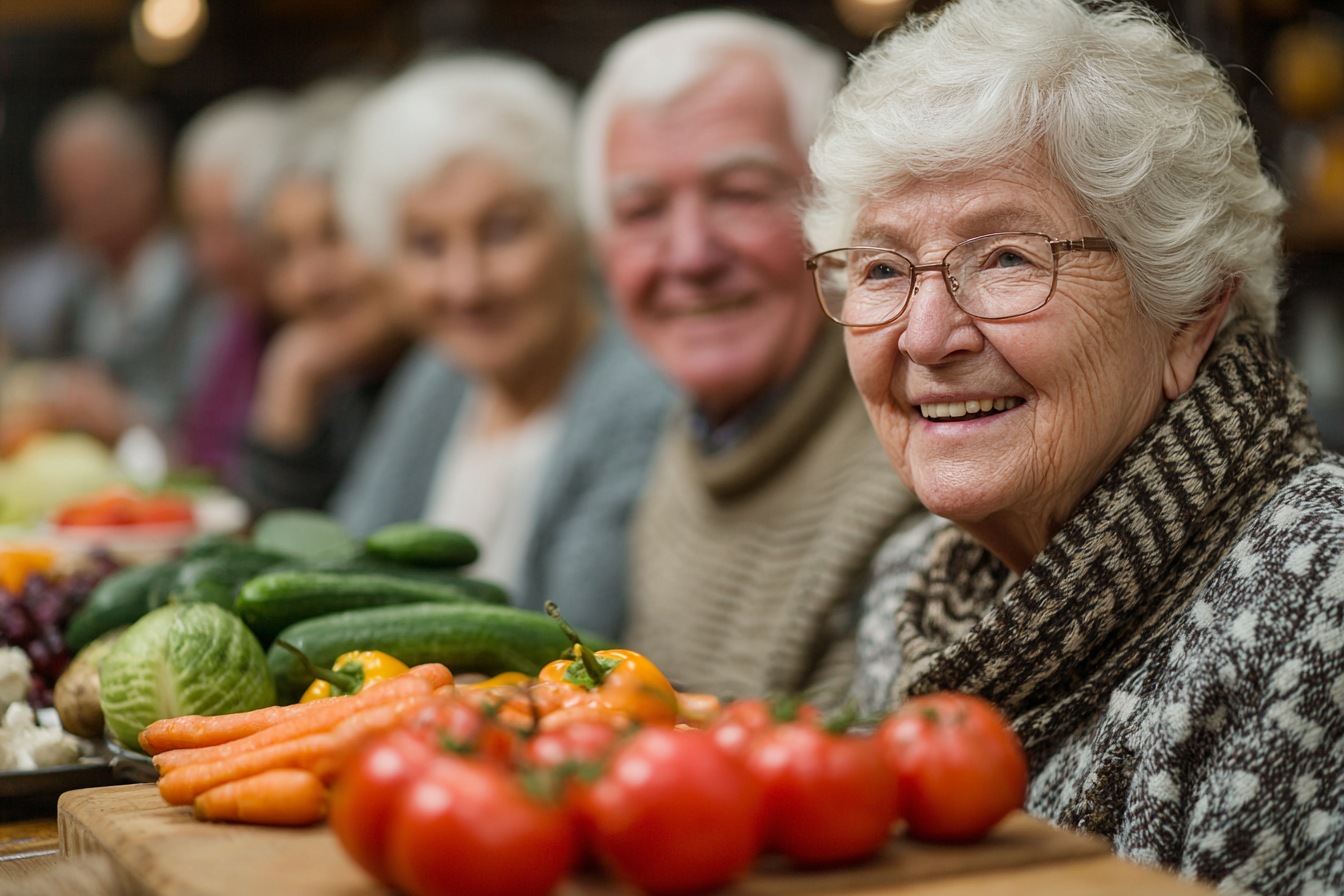 Активні люди старшого віку під час прогулянки